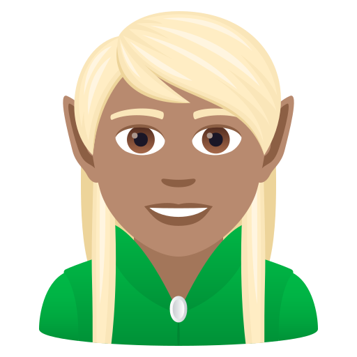 Elf: Medium Skin Tone on JoyPixels
