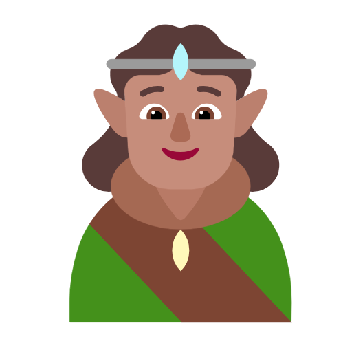 Elf: Medium Skin Tone on Microsoft Fluent