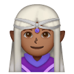 Woman Elf: Medium-Dark Skin Tone on Samsung