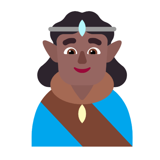 Man Elf: Medium-Dark Skin Tone on Microsoft Fluent