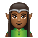 Man Elf: Medium-Dark Skin Tone on WhatsApp