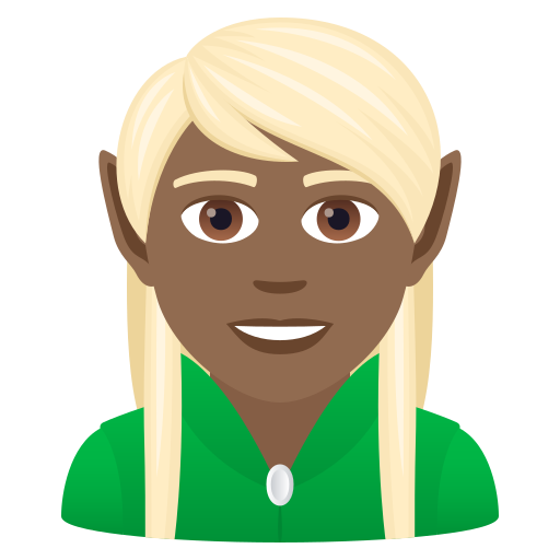 Elf: Medium-Dark Skin Tone on JoyPixels