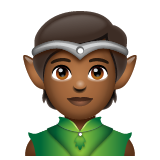 Elf: Medium-Dark Skin Tone on WhatsApp