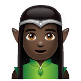 Man Elf: Dark Skin Tone on WhatsApp