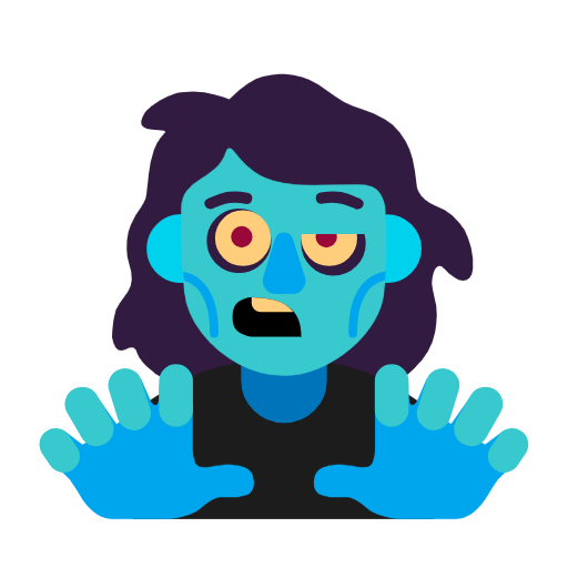 Woman Zombie on Microsoft Fluent