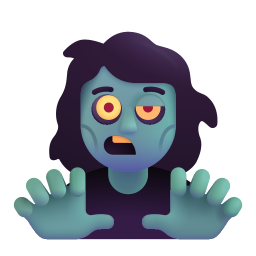 Woman Zombie on Microsoft 3D