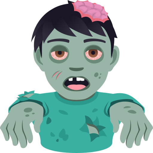 Man Zombie on JoyPixels