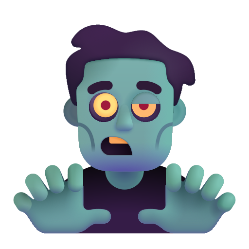 Man Zombie on Microsoft 3D
