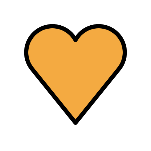Orange Heart on OpenMoji