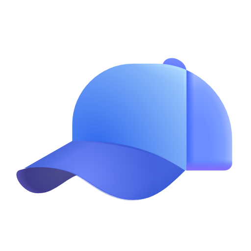 Billed Cap on Microsoft 3D