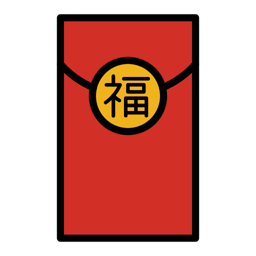 Red Gift Envelope on OpenMoji