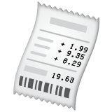 Receipt on WhatsApp