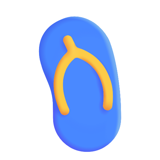 Thong Sandal on Microsoft 3D
