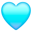 Light Blue Heart on Samsung