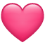 Pink Heart on WhatsApp