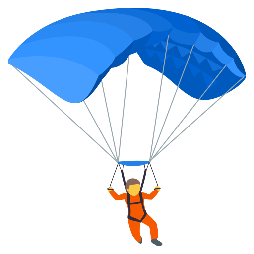 Parachute on JoyPixels