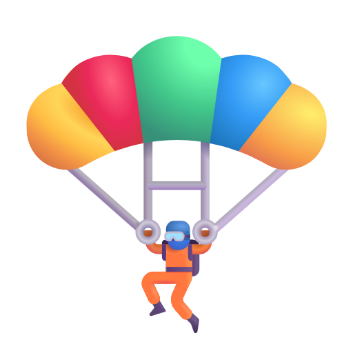 Parachute on Microsoft 3D