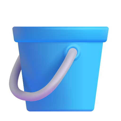 Bucket on Microsoft 3D