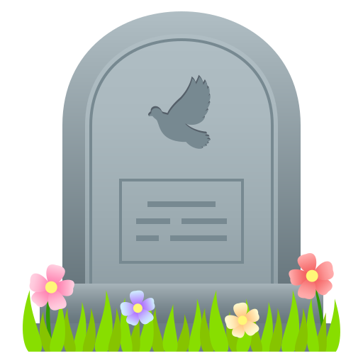 Headstone on JoyPixels