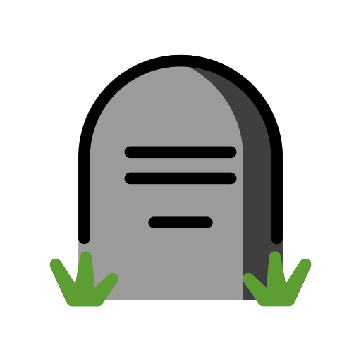 Headstone on OpenMoji