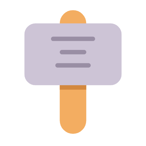 Placard on Microsoft Fluent