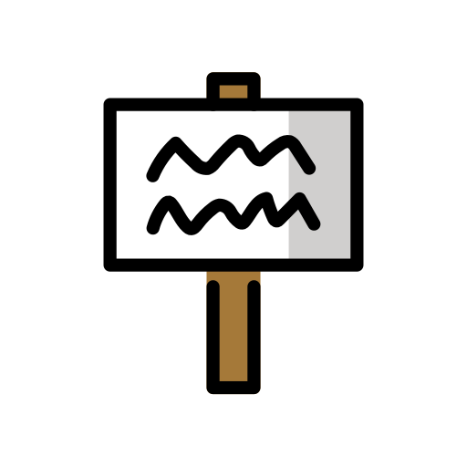 Placard on OpenMoji