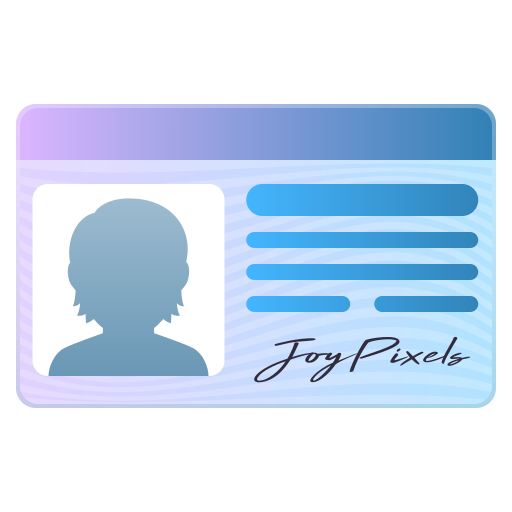 Identification Card on JoyPixels