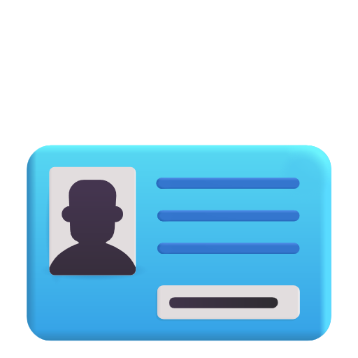 Identification Card on Microsoft 3D