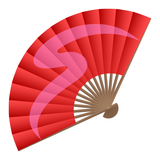 Folding Hand Fan on JoyPixels