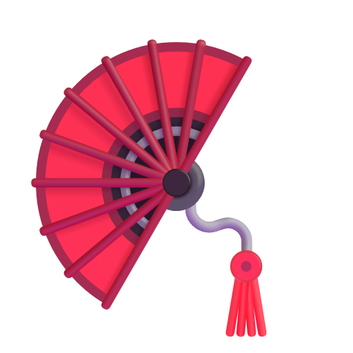 Folding Hand Fan on Microsoft 3D