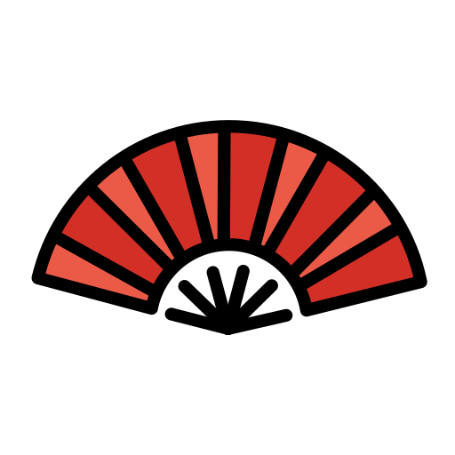 Folding Hand Fan on OpenMoji