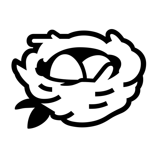 Nest With Eggs on Noto Emoji