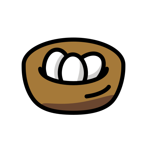 Nest With Eggs on OpenMoji