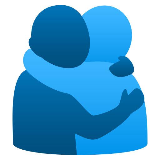 People Hugging on JoyPixels