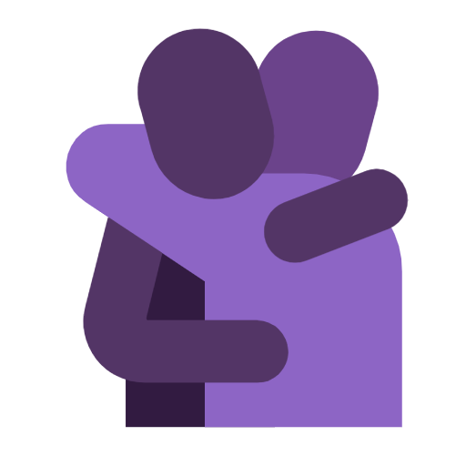 People Hugging on Microsoft Fluent