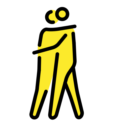 People Hugging on OpenMoji