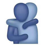 People Hugging on WhatsApp