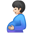 Pregnant Man: Light Skin Tone on Samsung