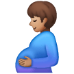 Pregnant Man: Medium Skin Tone on Samsung