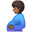 Pregnant Man: Medium-Dark Skin Tone on Samsung