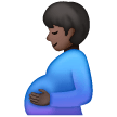 Pregnant Man: Dark Skin Tone on Samsung