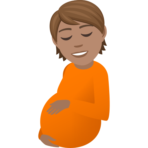 Pregnant Person: Medium Skin Tone on JoyPixels
