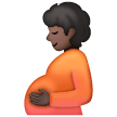 Pregnant Person: Dark Skin Tone on Samsung