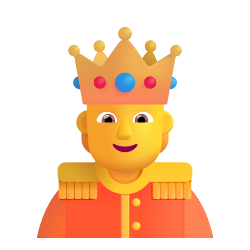 Person With Crown on Microsoft 3D