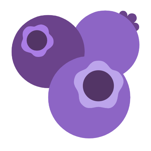 Blueberries on Microsoft Fluent