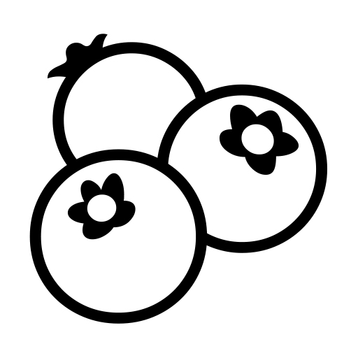 Blueberries on Noto Emoji