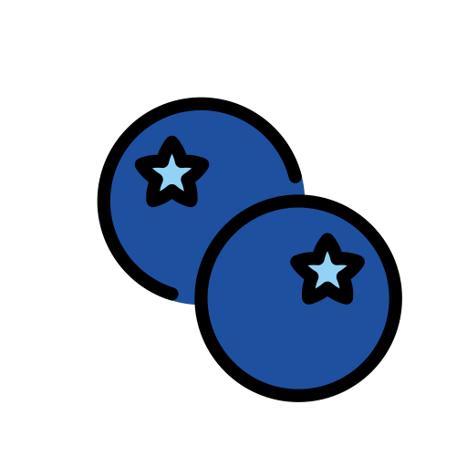 Blueberries on OpenMoji