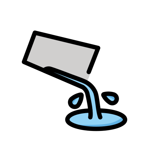 Pouring Liquid on OpenMoji