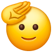 Saluting Face on Samsung
