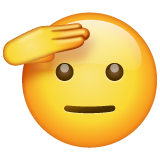 Saluting Face on WhatsApp